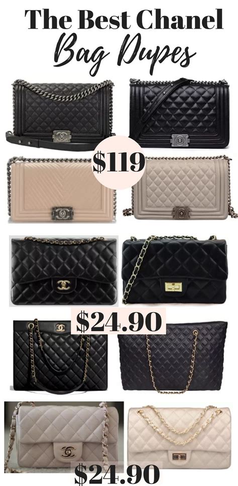 best chanel boy bag dupe|best chanel knockoff handbags.